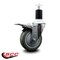 Service Caster 4'' Gray Poly Swivel 1-1/2'' Expanding Stem Caster Total Lock Brake SCC-EXTTL20S414-PPUB-112 - alternate 4